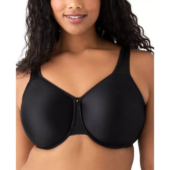 NEW Wacoal Womens 34G Full Coverage Bra Black Underwire 855192 - Picture 2 of 9